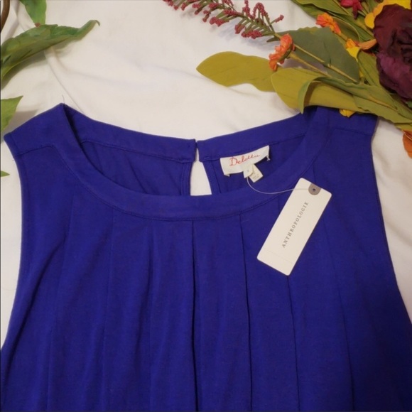 Anthropologie Dropwaist Top NWT SZ M - Picture 5 of 9